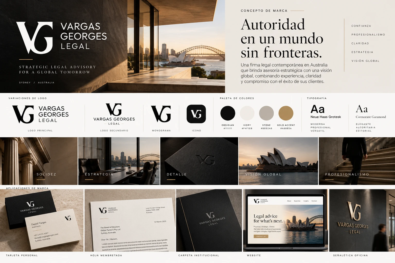 Vargas Georges Legal — branding y dirección de arte
